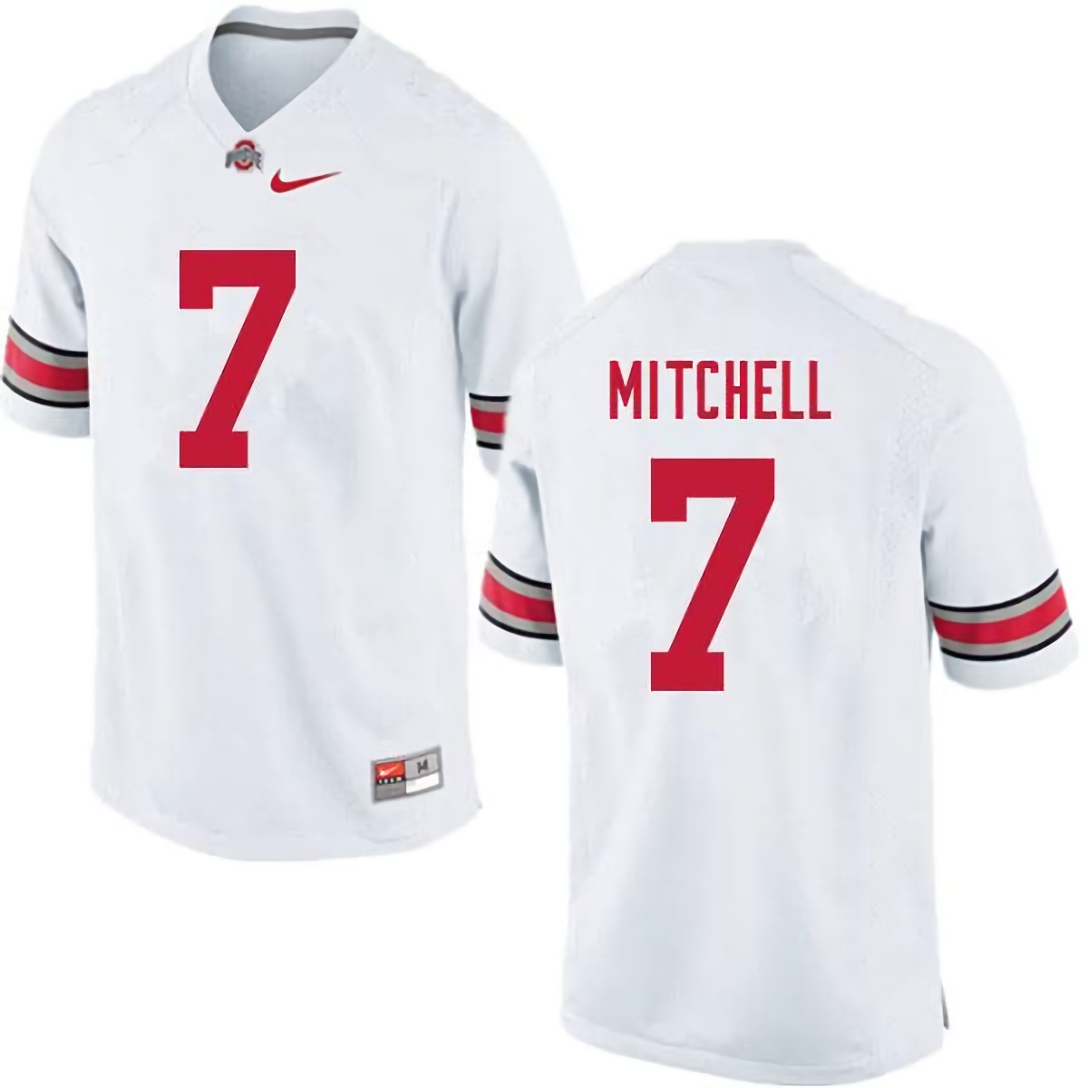Teradja Mitchell Ohio State Buckeyes Men's NCAA #7 Nike White College Stitched Football Jersey VEL6256BQ